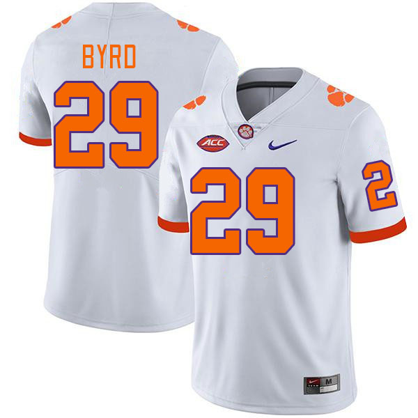 Men #29 Chase Byrd Clemson Tigers College Football Jerseys Stitched-White